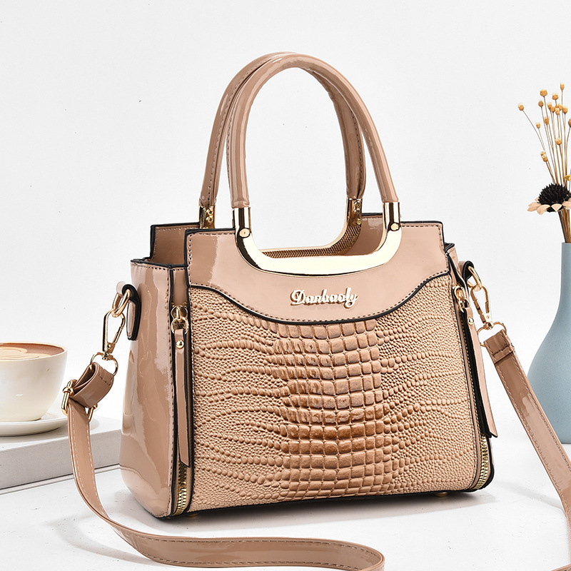One-piece consignment for 2024 new embossed crocodile pattern women's trendy and stylish one-shoulder handbag full figure