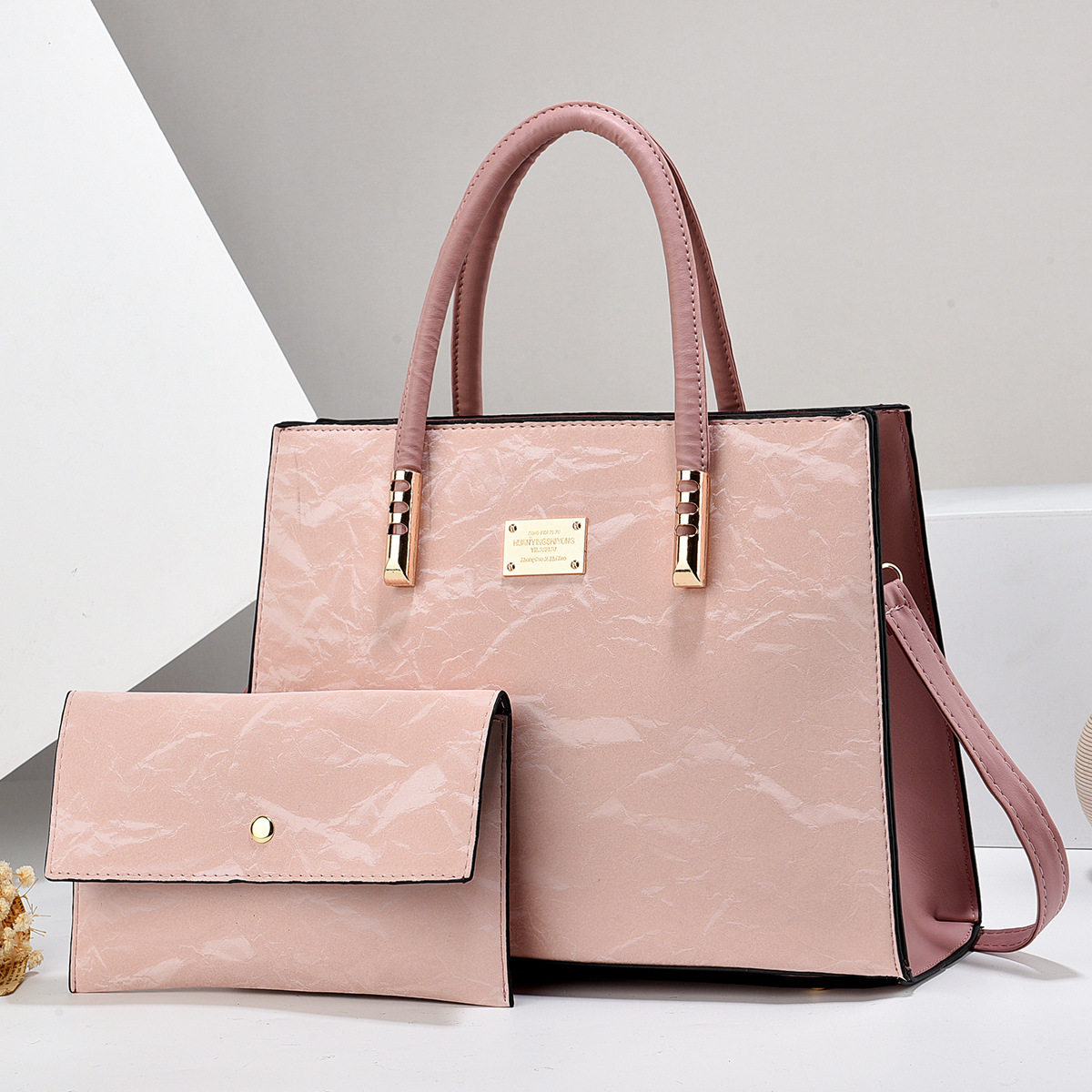 New matte textured mother and child style bags for foreign trade, casual and versatile for women, cross-border single-shoulder bags, handbags and crossbody bags Specification drawing