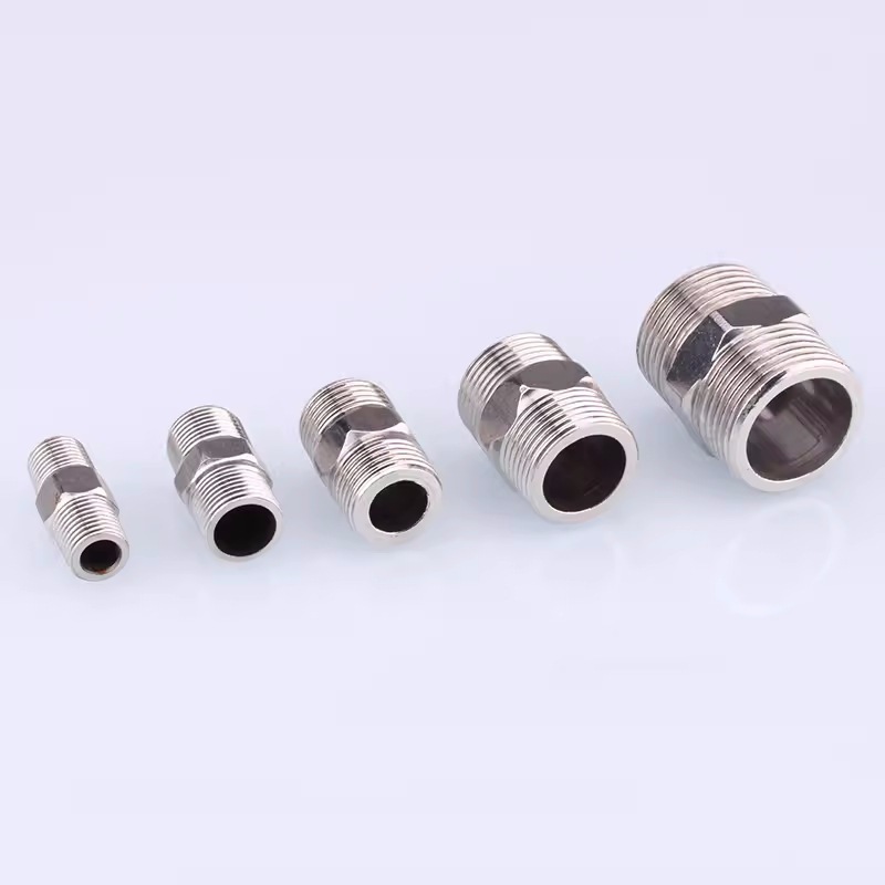Stainless steel 4-point straight wire direct diameter reduction double external wire direct extension water pipe fittings 2-point to 3-point to 6-point butt joint Application Scenario
