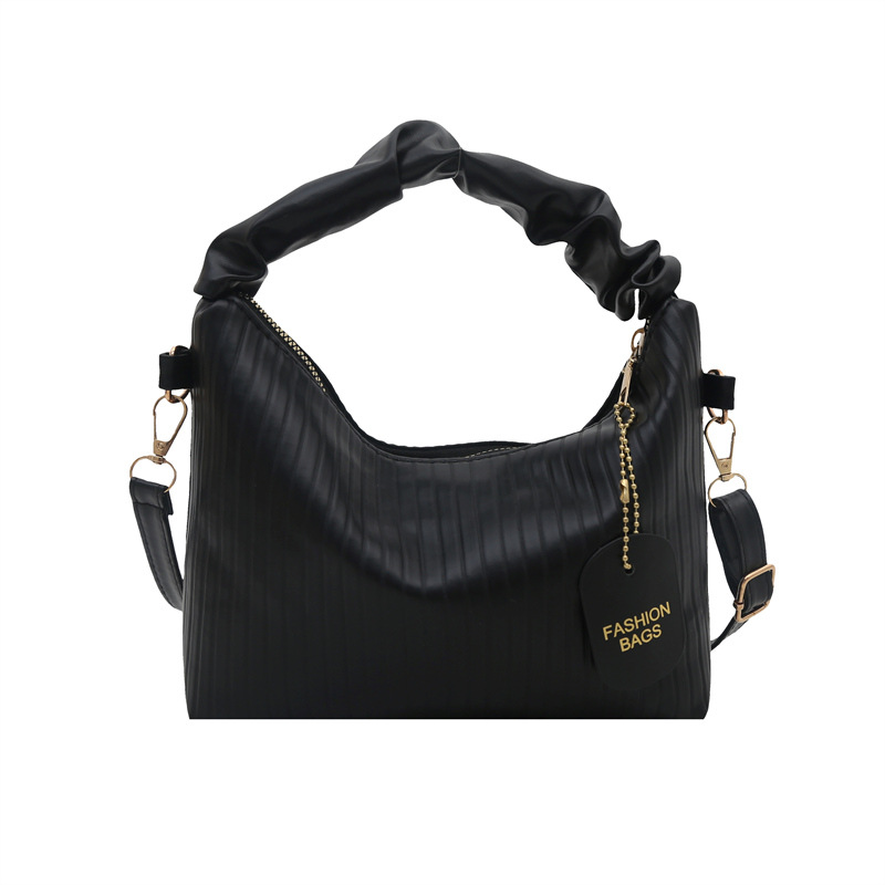 High-appeartion-level, niche design pleated bag 2025 new summer trend crossbody bag, versatile hand-held Korean-style bag Item Picture