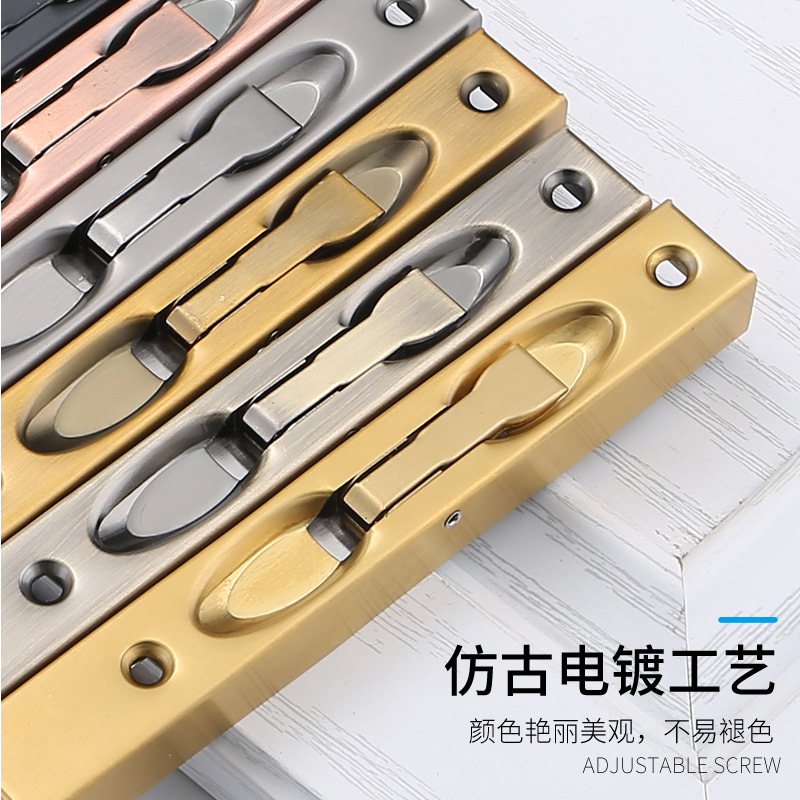 Box-shaped, box-type stainless steel concealed latch 456810 12-inch long 1-meter double-door fireproof door project with upper and lower floors Specification drawing