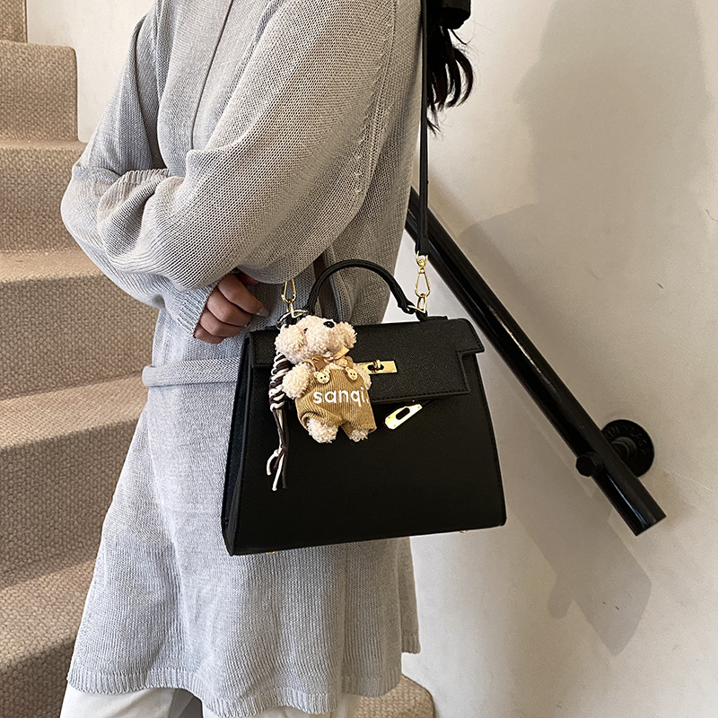 High-end and fashionable Kelly handbag for women, new Spring/Summer 2025, stylish, light luxury, versatile lockable single-shoulder crossbody bag Specification drawing