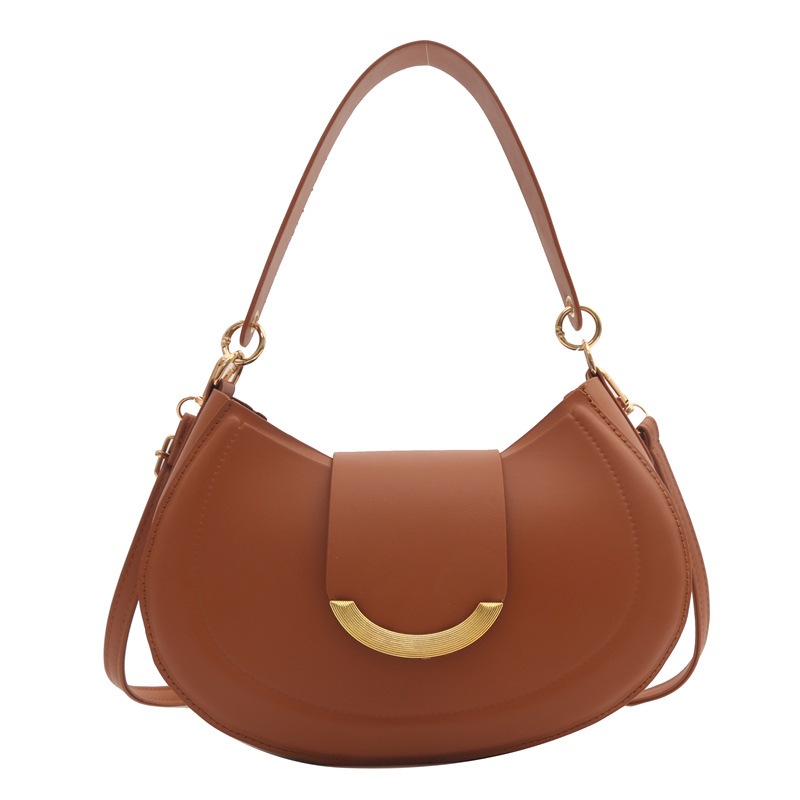 Stylish, trendy, versatile, fresh, round, high-quality, this year's popular solid-color bags, niche designs, crossbody single-shoulder bags Item Picture