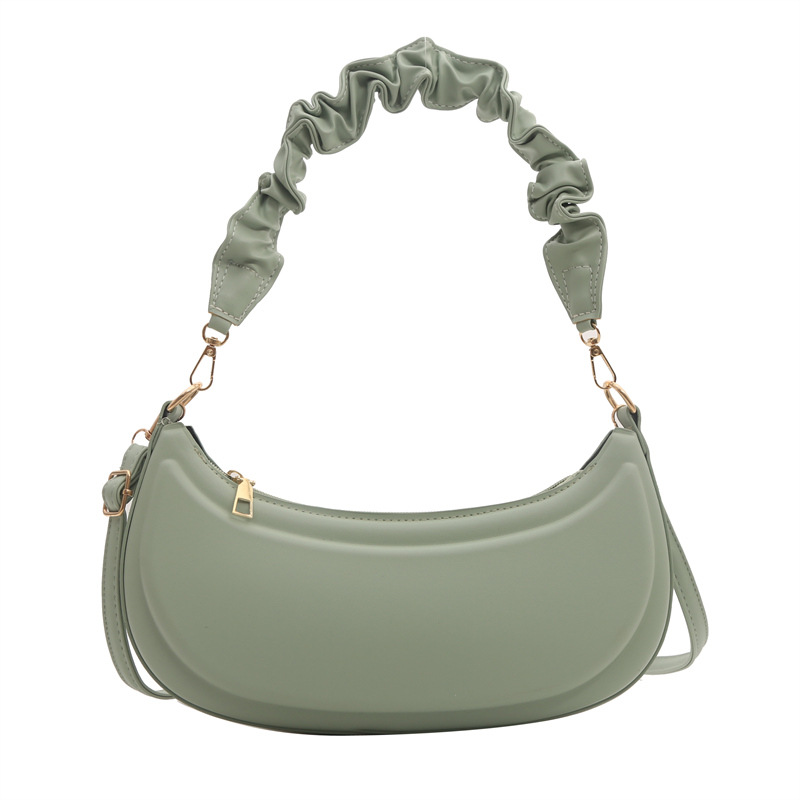 This year, pleated hand-held underarm bags are in fashion. The 2024 new French, niche, high-quality and versatile crossbody bag for women Item Picture