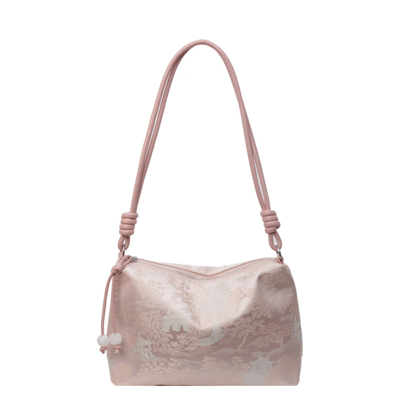 Fashionable underarm bag for women 2024 New New Chinese-style embroidered tote bag, simple, niche, trendy and versatile shoulder bag Item Picture