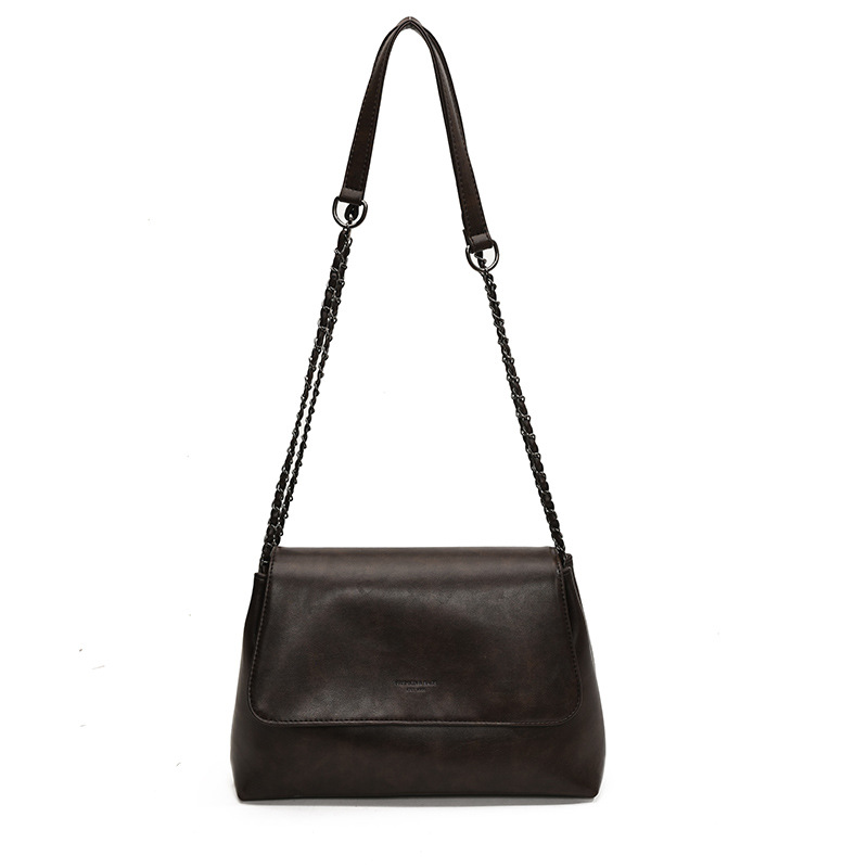 Retro, simple and large-capacity women's 2024 new pillow bag, high-end texture, fashionable commuting single-shoulder armpit bag Item Picture
