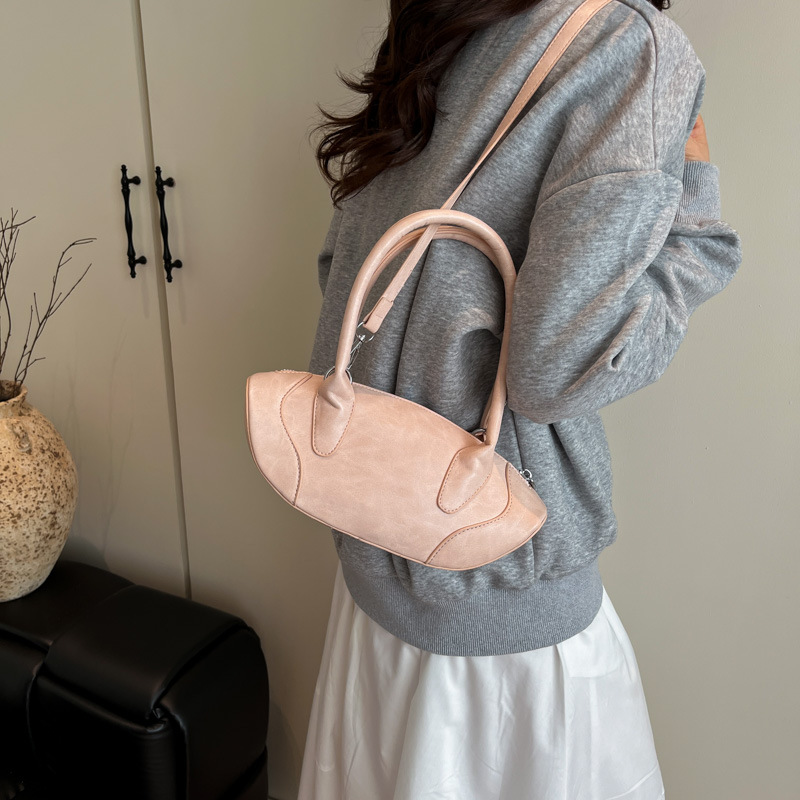Cross-border niche handbag for women, 2025 new style fashionable and versatile crossbody bag, high-end commuting single-shoulder dumpling bag Specification drawing