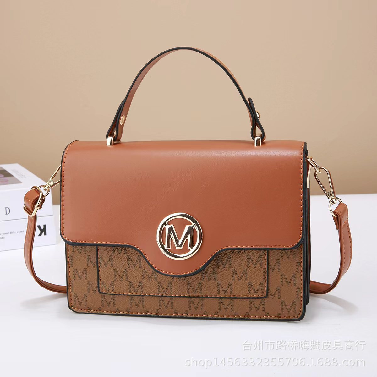 Wholesale women's bag 2024 New style fashionable letter small square bag, versatile ladies' high-end quality small bag, single-shoulder crossbody bag Specification drawing