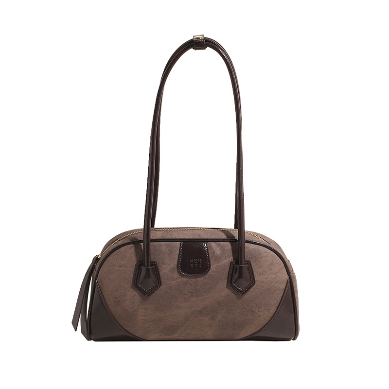 Fashionable and casual large-capacity bag 2024 new women's bag, Korean-style fashionable underarm bag, color-matched commuting single-shoulder bag Item Picture