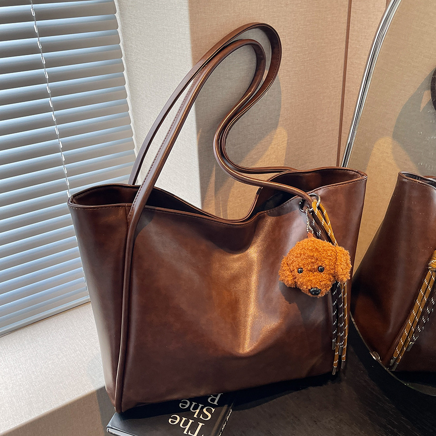 The high-end Maillard women's 2024 new style, trendy and retro single-shoulder bag, large-capacity tote bag full figure