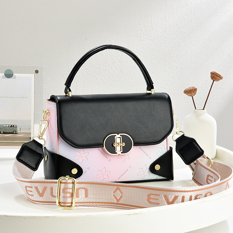 Gradient color box bag 2025 new style trendy high-quality single-shoulder crossbody bag, stylish bestseller hand-held small square bag Specification drawing