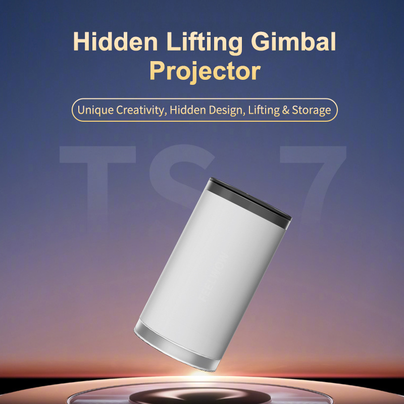 TS-7 projector: Hidden lift stand projector, smart portable mini projector for home theater details Picture