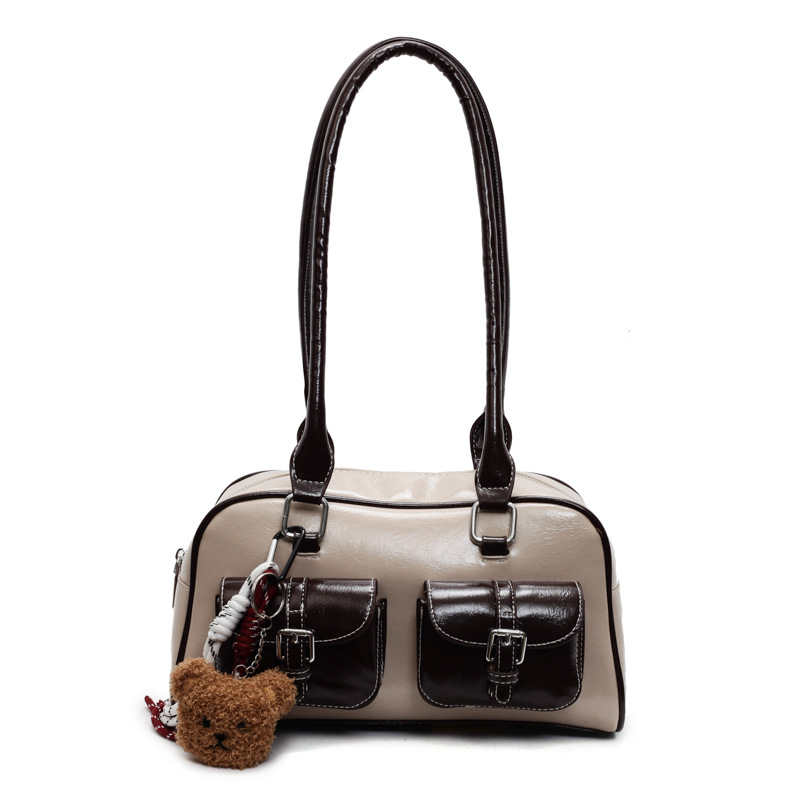 High-end Boston bag for women, large capacity 2025 new Spring and summer casual niche single-shoulder armpit pillow bag Item Picture