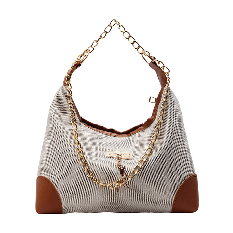 European and American fashionable women's bag Spring/Summer single-shoulder crossbody bag 2025 large capacity commuting chain bag Item Picture