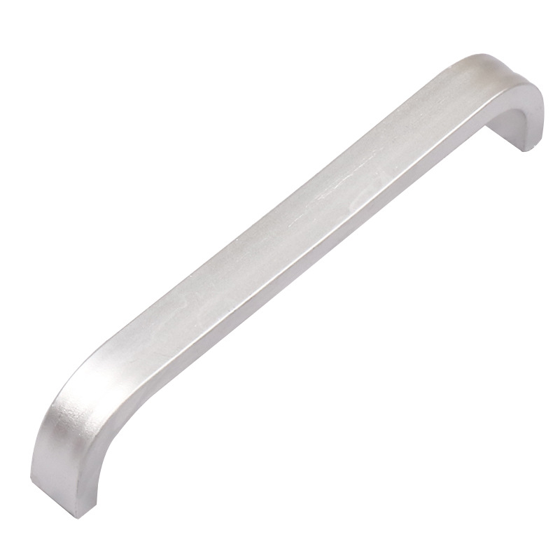 Oxidized space aluminum alloy solid furniture handles, modern and simple drawers, shoe cabinets, clothes cabinets, silver handles, hardware Item Picture