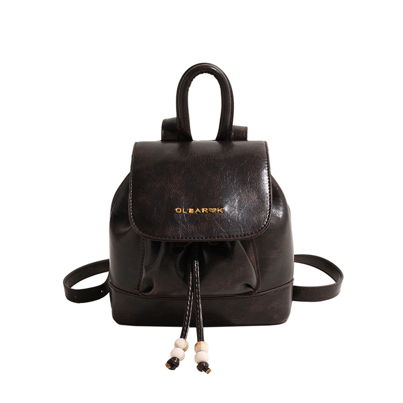 Retro and niche design women's backpack 2024 new style, trendy and versatile backpack, exquisite mini fashionable small schoolbag Item Picture