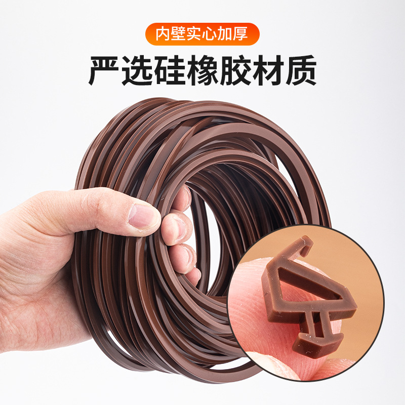Dinggu 10-meter PK type silicone strip plastic steel window sealing strip, casement window rubber strip, door and window sound insulation strip, window sealing strip Application Scenario