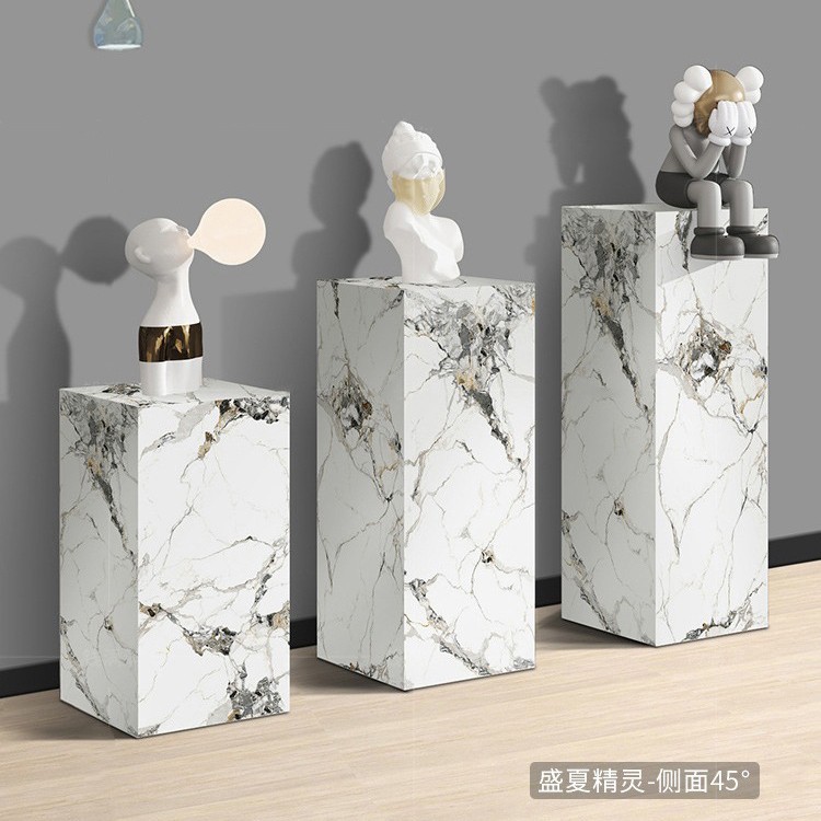 2025 New style living room entrance decorative item base rock plate marble pergola exhibition hall sculpture handicraft base platform Specification drawing