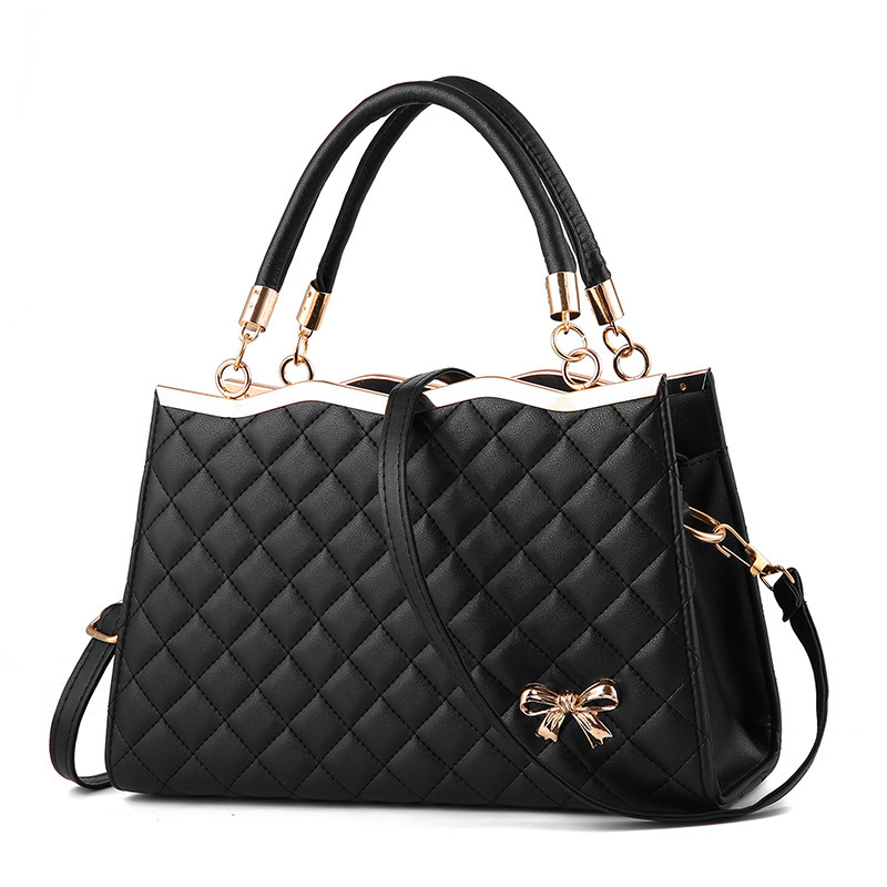 The 2024 new style of foreign trade women's bag, a trendy diamond-shaped bow and fashionable diamond-shaped crossbody single-shoulder bag handbag details Picture