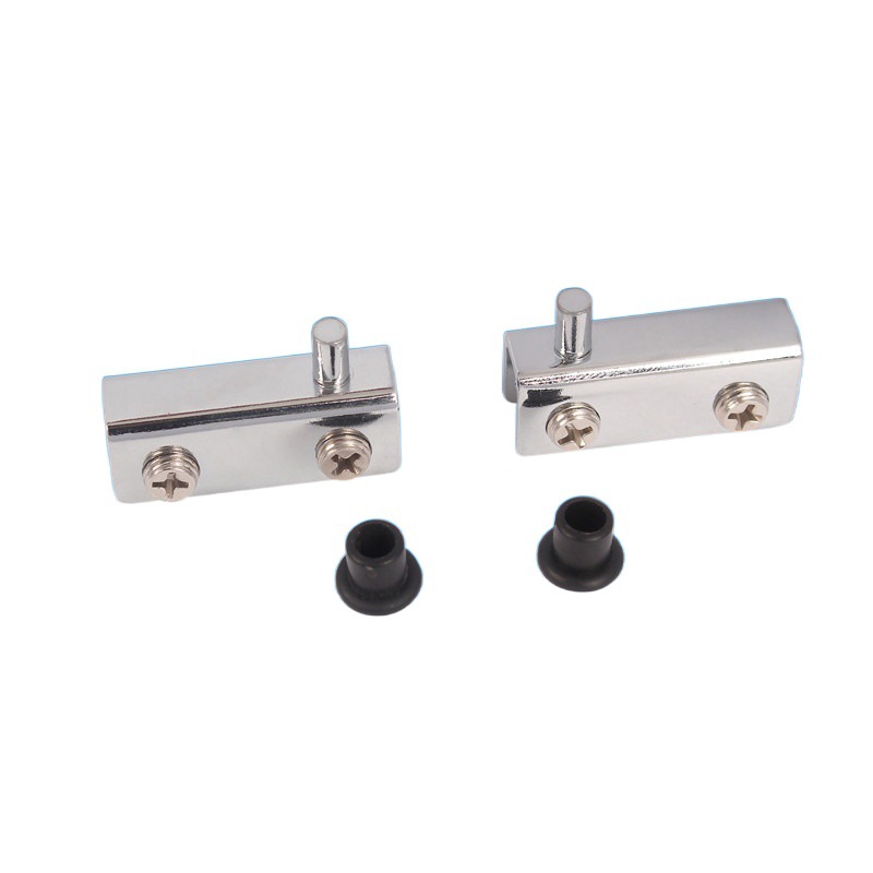The upper and lower hinges of the glass door hinge hinge are acrylic chrome-plated hinges Item Picture