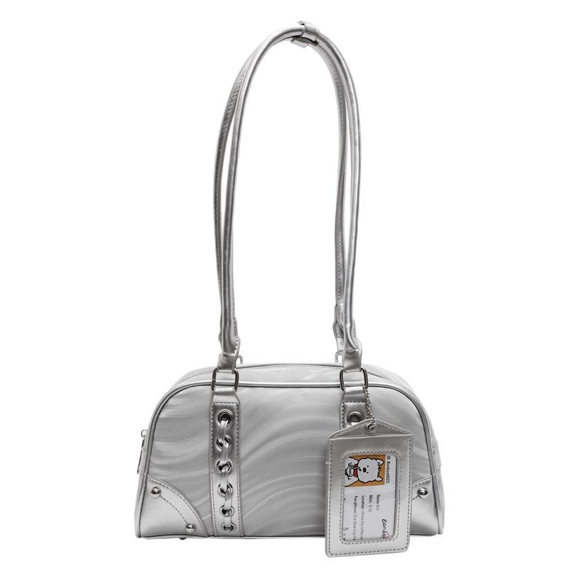 Stylish and high-end hand-held bowling bag for women, 2025 new style simple single-shoulder armpit bag, casual and versatile pillow bag Item Picture