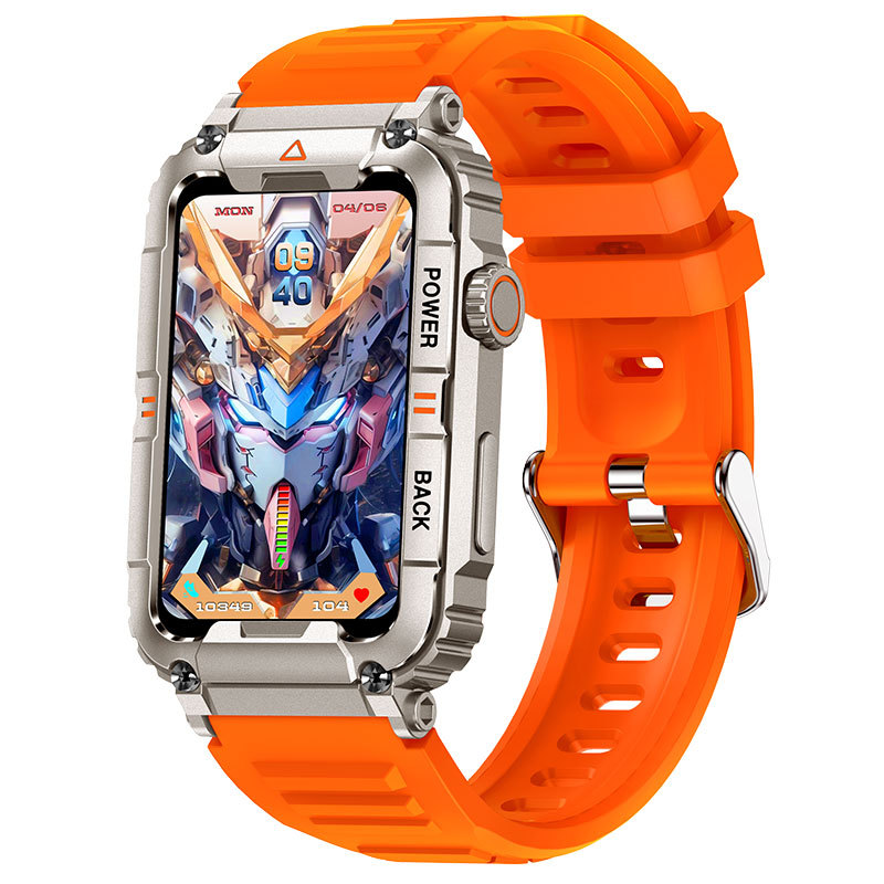 Cross-border KR88 Bluetooth call 1.57-inch voice assistant heart rate and blood oxygen monitoring multi-exercise smartwatch ring Specification drawing