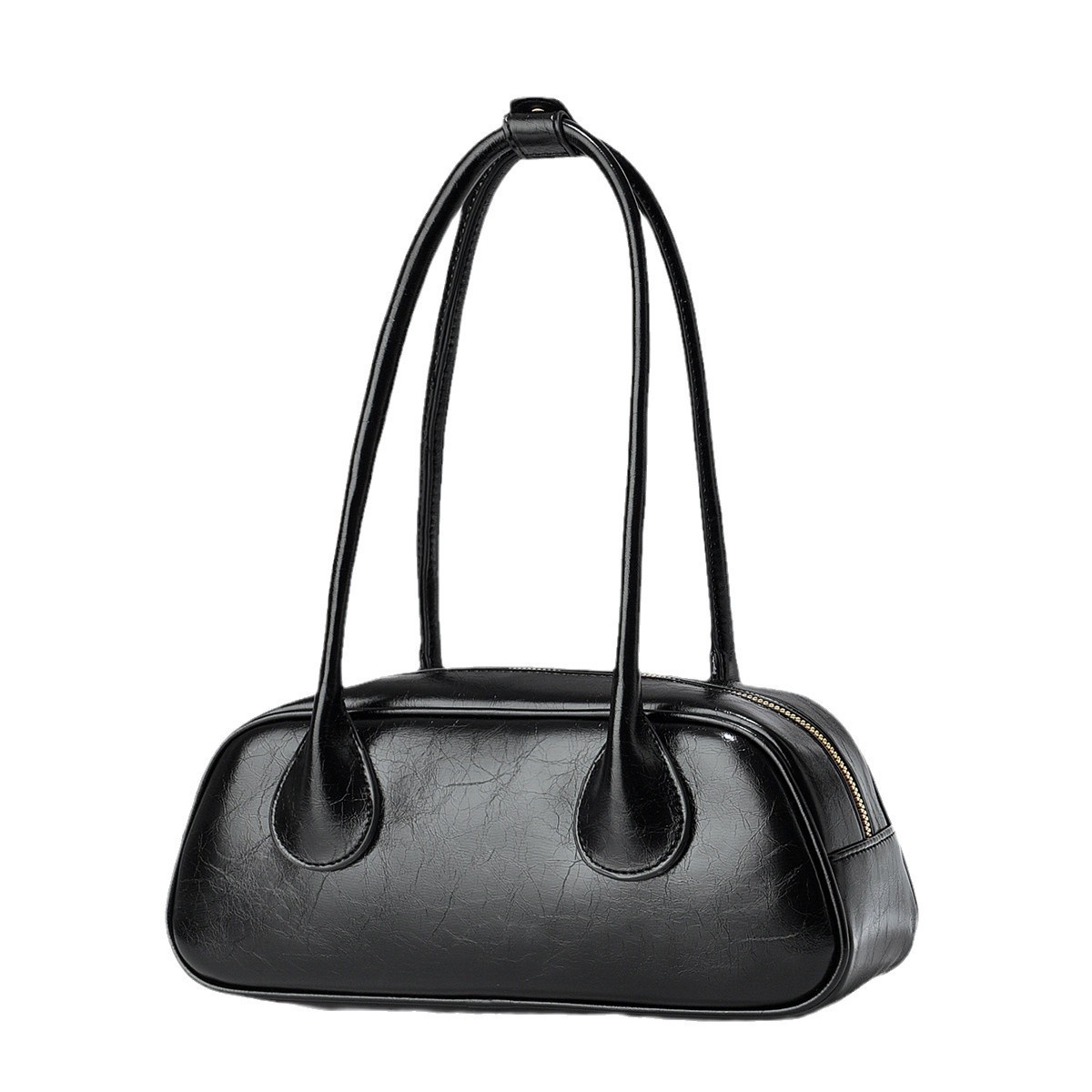 New style of Taizhou women's bag 2025 pendant, single-shoulder crossbody bag and underarm bag with a texture of cowhide Item Picture