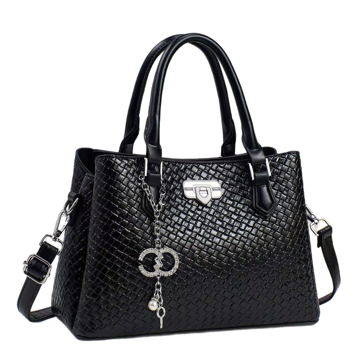 New woven fabric women's bag 2025, large capacity crossbody handbag, mom's bag, Valentine's Day gift Item Picture
