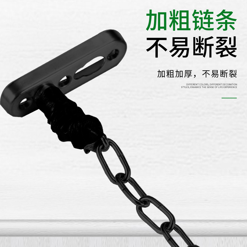 Thickened high-end stainless steel anti-theft chain door bolt, door chain latch, hotel and guesthouse room safety chain door latch details Picture