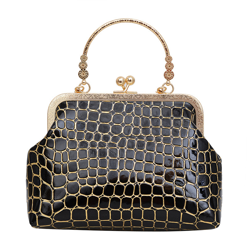 This is a rare and high-quality handbag for women. It features a new style of fashionable lapel bag with crocodile pattern chain and is a single-shoulder crossbody bag Item Picture