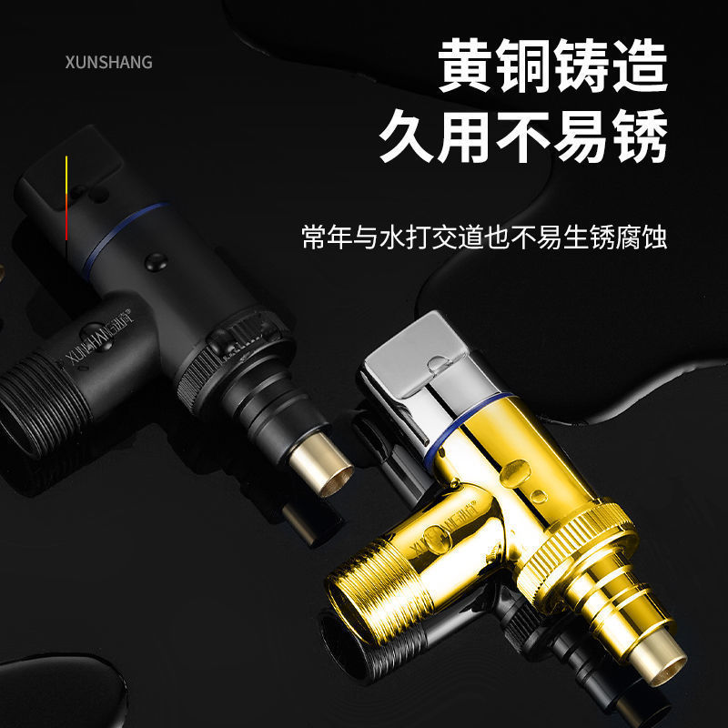 All-copper washing machine special faucet ultra-short nozzle connector, 46-point universal anti-drop household fully automatic water stop valve Application Scenario