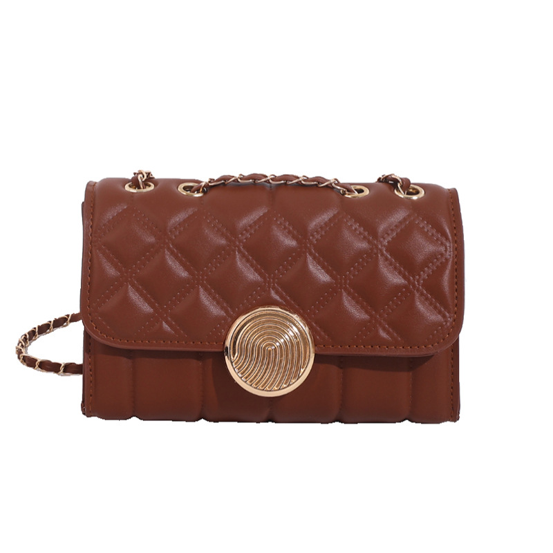 A versatile and personalized commuter small square bag, diamond-shaped chain bag, single-shoulder bag, new summer 2024 cross-border women's bag, crossbody bag Item Picture