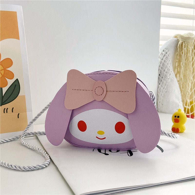 Cute cartoon plush little girl crossbody bag, fashionable and trendy, super cute and trendy. Paired with a phone bag, Japanese-style loose change bag for girls Specification drawing