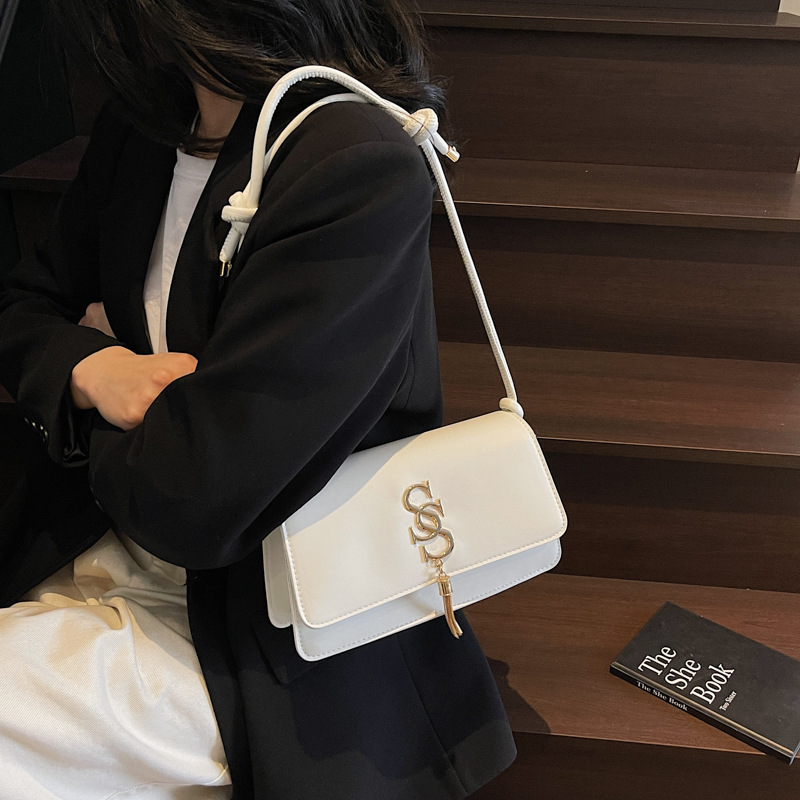 New fashionable, versatile and trendy single-shoulder bag, simple and casual bag, women's 2025 summer retro fashion crossbody bag Specification drawing