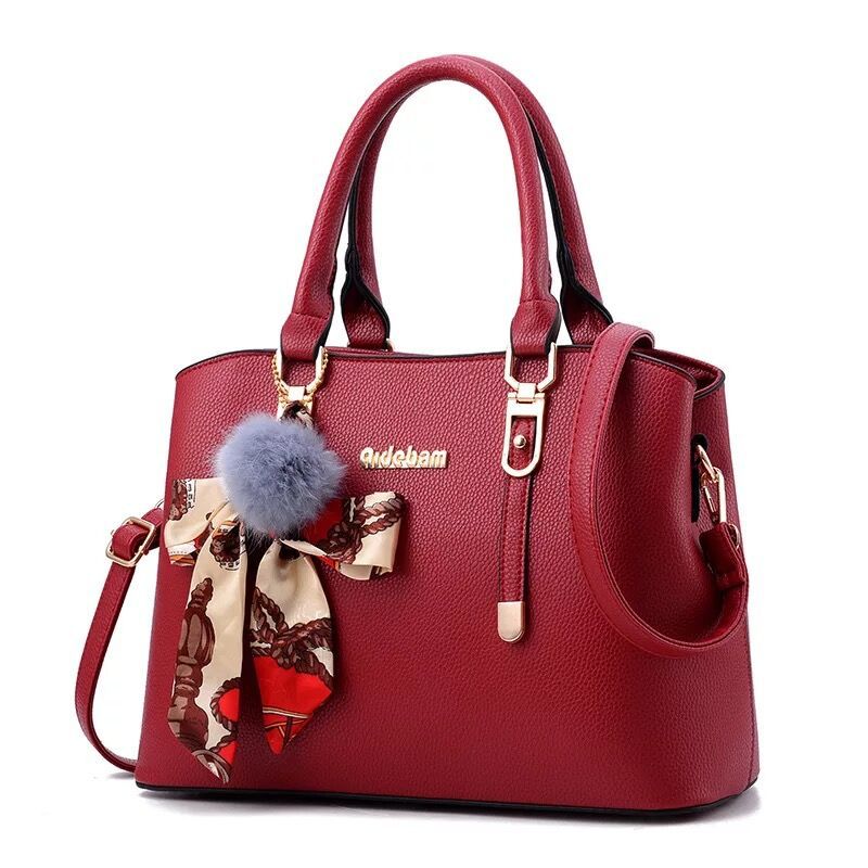 New 2024 fashionable, simple and large-capacity handbag for women, mom bag, single-shoulder crossbody bag, middle-aged women's bag Item Picture