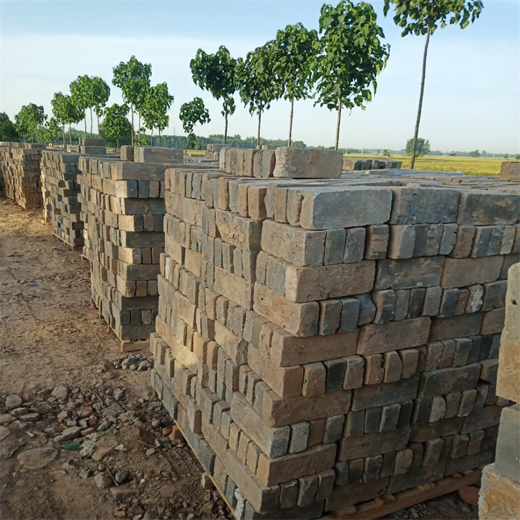 Old blue brick slices, old blue bricks, interior and exterior wall bricks, retro background walls, cultural bricks, pavement and floor tiles are available for sale in stock Specification drawing