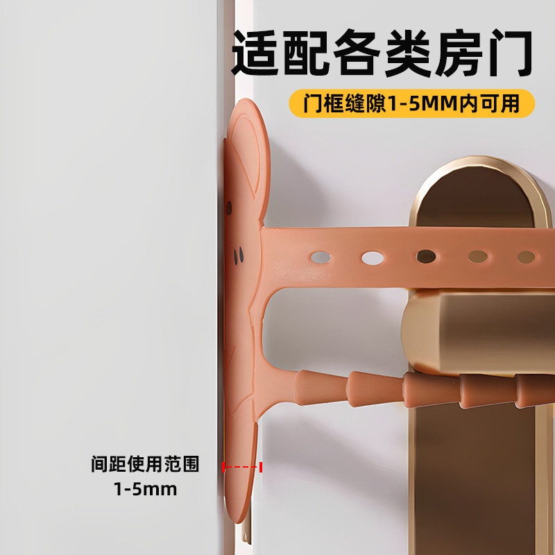 Perforation-free door handle, silent pad, anti-collision door, noise reduction, no noise when closing, buffer pad, door not closing tightly, door gasket Application Scenario
