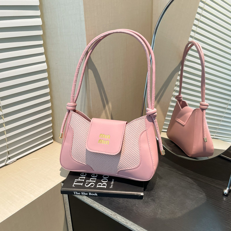 Cross-border Women's Bag 2025 New under-arm crescent bag for women, fashionable and elegant, simple and versatile, single-shoulder crossbody small square bag full figure