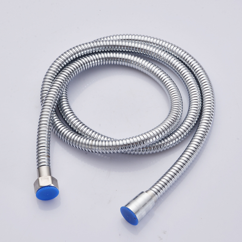 The manufacturer supplies 1.5-meter stainless steel electroplated explosion-proof braided shower hose with a pull-out copper cap double-buckle Application Scenario