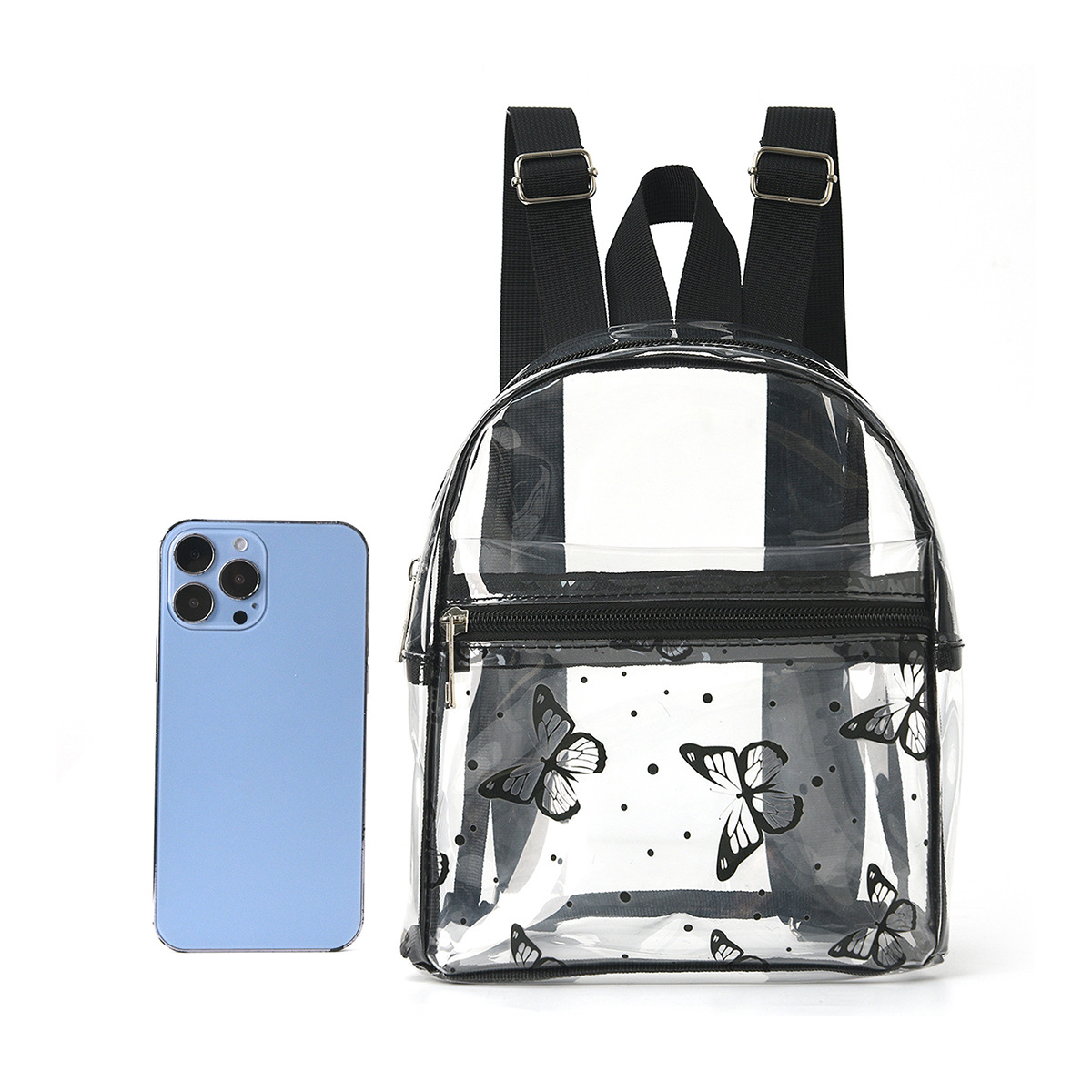 We offer cross-border Amazon PVC backpacks, large pvc schoolbags, transparent backpacks and transparent pvc backpacks in stock details Picture