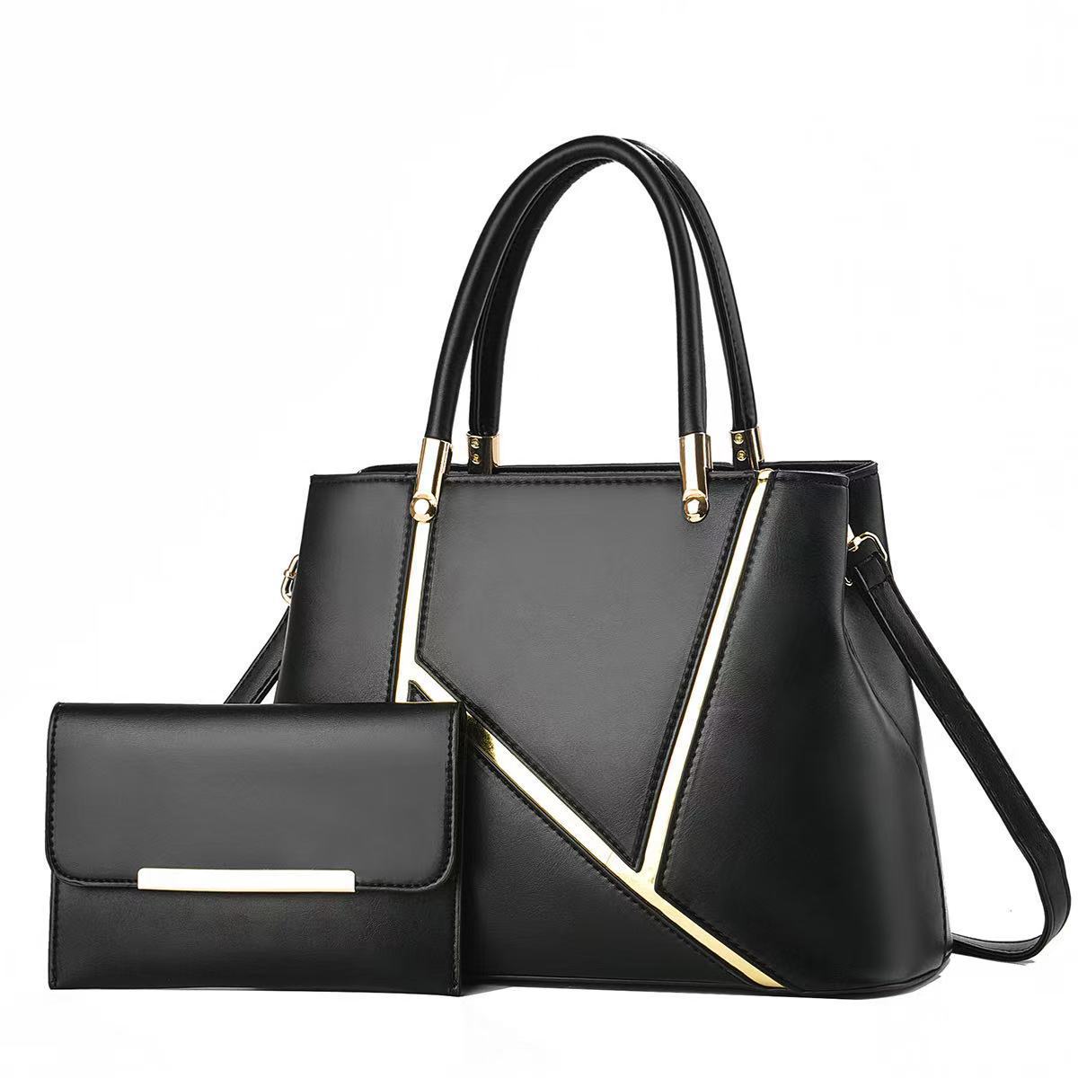 The new 2025 spliced women's bag, a large-capacity handbag for women, is a single-shoulder crossbody bag for mom full figure