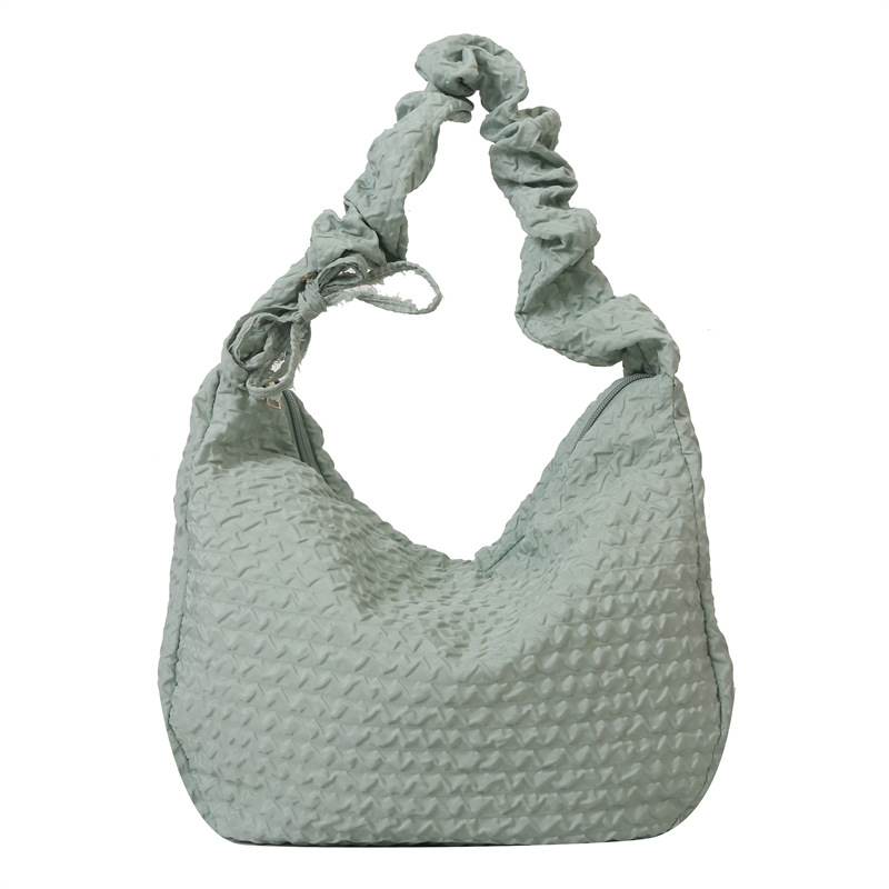 Retro niche crossbody bag for autumn and winter, new large-capacity simple crossbody bag, student casual, underarm dumpling bag, cross-border Item Picture