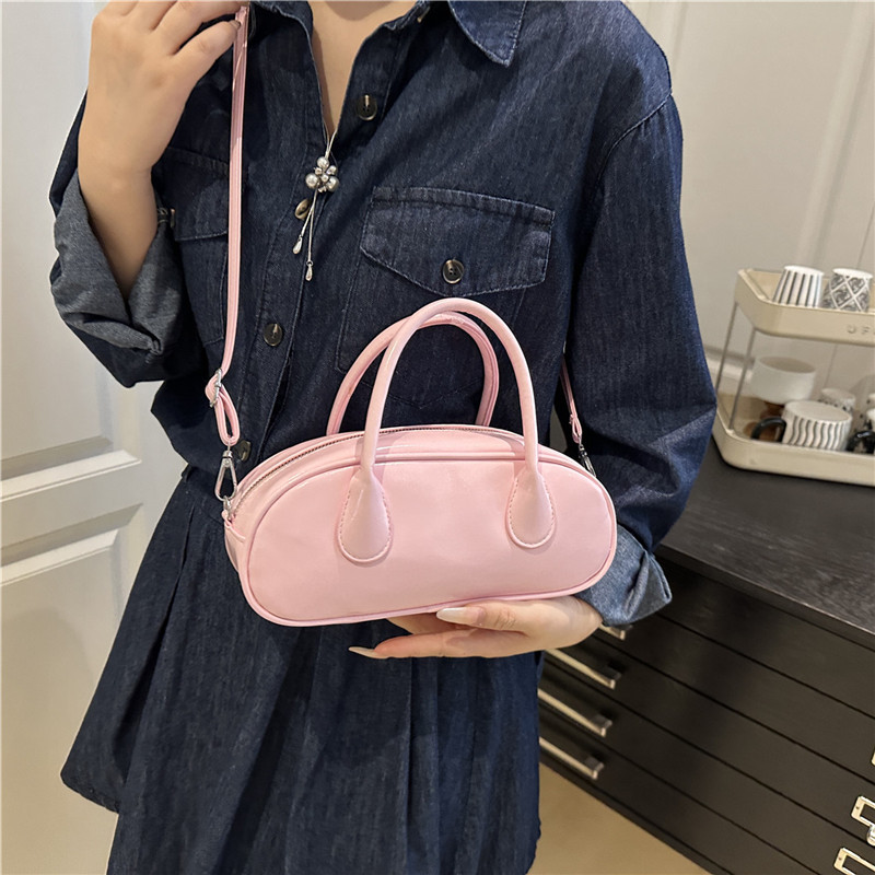 Summer high-end handbag for women 2025 Korean version Pu casual soft surface elegant single-shoulder crossbody Boston bag details Picture