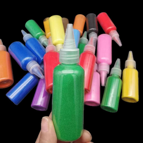 60g dyed color sand children's sand bottle painting small bottle colored sand 72 kinds dyed color sand DIY small bag colored sand full figure