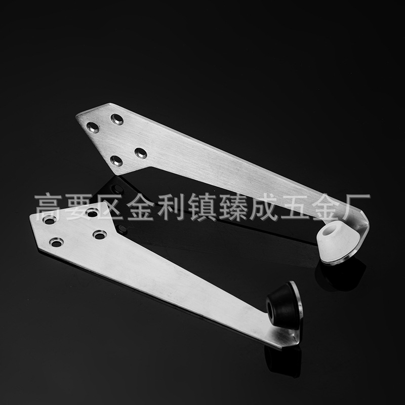 Right door top stainless steel 304, left and right door tops rubber door stops, glass door stops, anti-collision and silent door tops wholesale details Picture