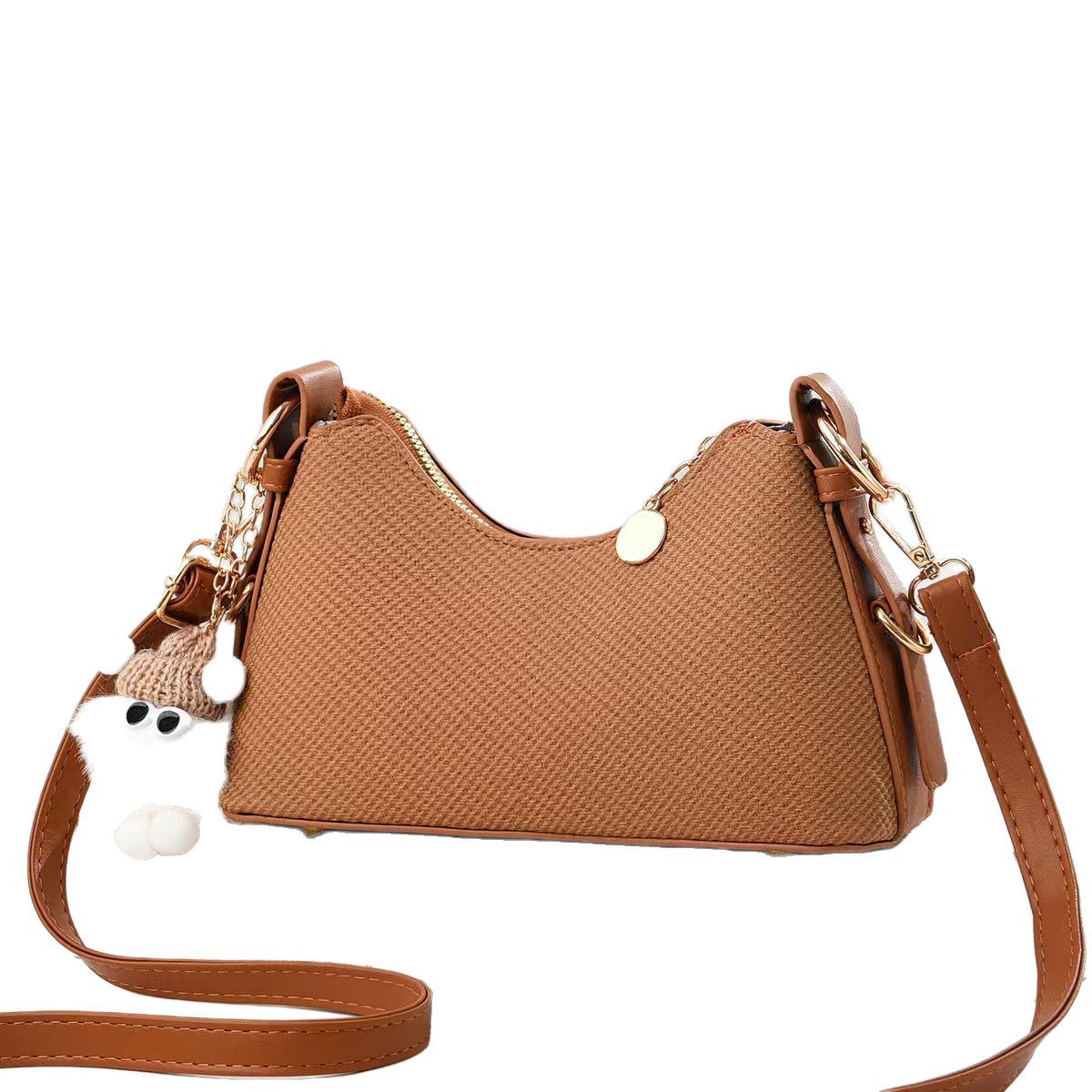 Retro women's new style 2025 fashionable single-shoulder underarm bag, stylish and versatile chain bag, high-end baguette bag Item Picture