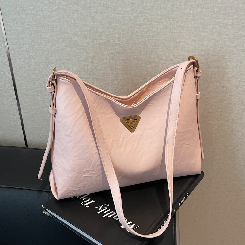 High-end Tote bag for women, 2025 new style, large-capacity commuter underarm bag, fashionable and retro single-shoulder crossbody bag Specification drawing