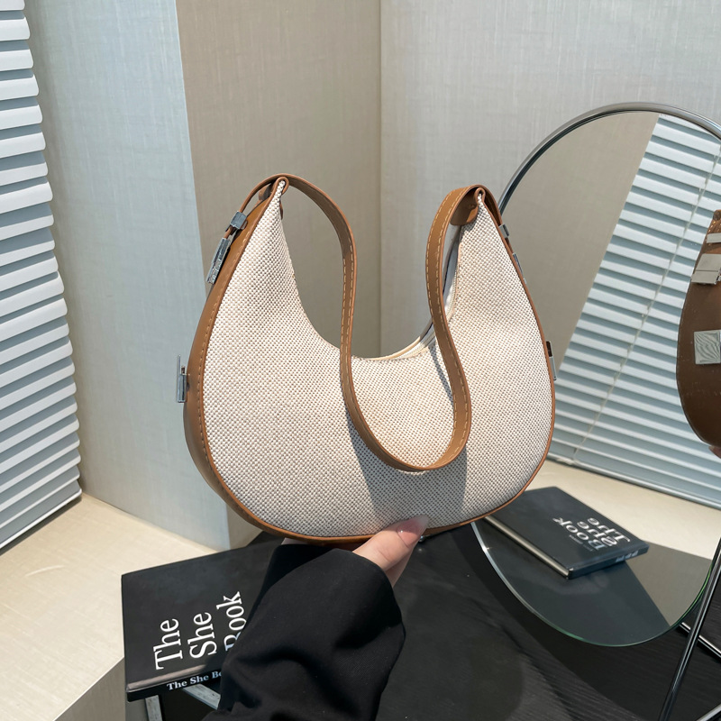French niche bags for women in the summer of 2025, new trendy, versatile, high-quality and fashionable shoulder bags and underarm bags full figure