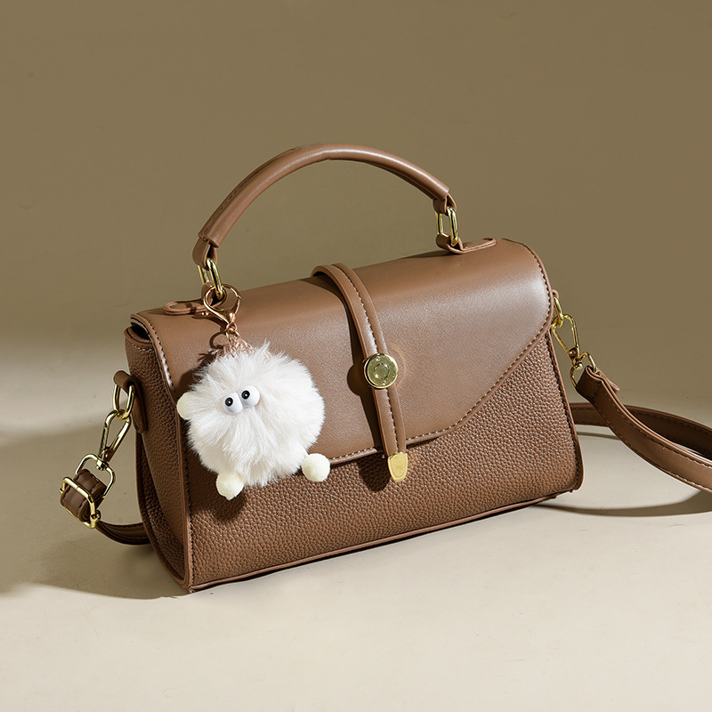 Retro, fashionable, simple and elegant 2025 early spring large-capacity new stylish ins hand-carry crossbody small square bag for women Specification drawing