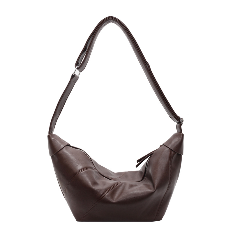 Large-capacity women's 2025 new style casual and versatile single-shoulder crossbody bag, niche design fashionable commuting dumpling bag Item Picture
